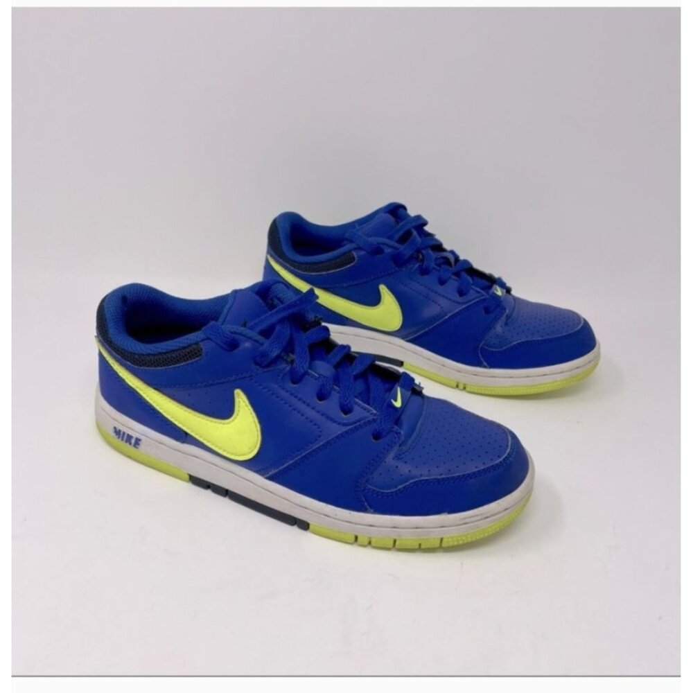 Nike Prestige IV Low Youth Sneakers Size 5.5Y Blue Yellow White Athletic
